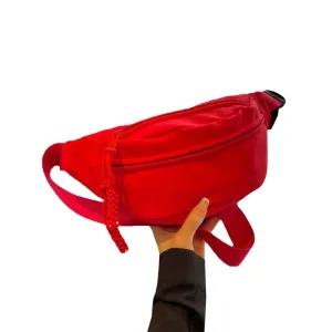 Sac femme banane rouge