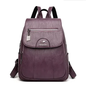 Sac à dos femme cuir souple vintage