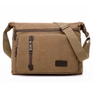 Sac toile mixte bandoulière rétro