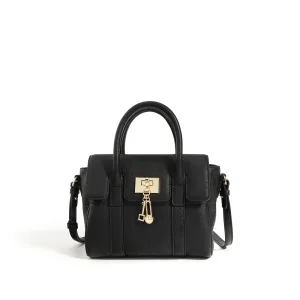 Bandouilère cuir véritable gris noir